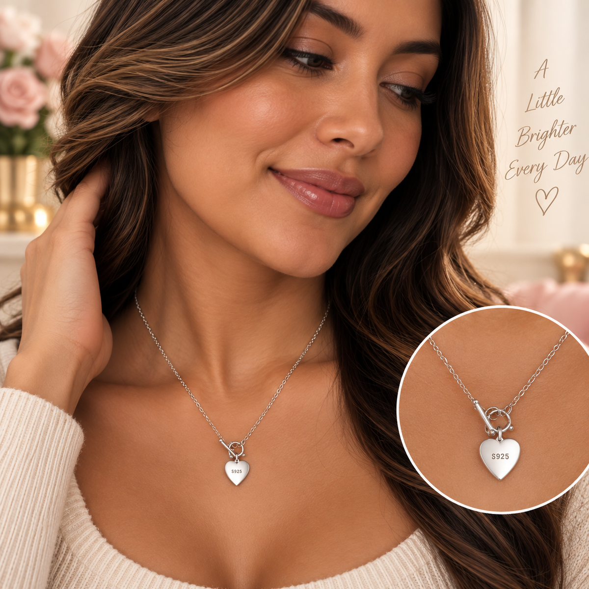 Sweetheart Shine Pendant Necklace