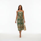 Summer Bohemian Strapless Maxi Dress