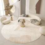Japanese Minimalist Living Room Printed Carpet