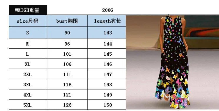Vintage Print Women Sundress 2023 Summer Fashion V-neck Sleeveless Long Dress Elegant Ladies Maxi Dresses Femme Vestidos