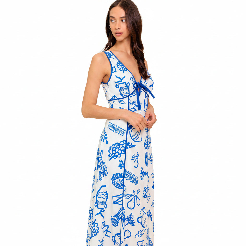 ITALIAN SUMMER WOVEN ANKLE DRESS