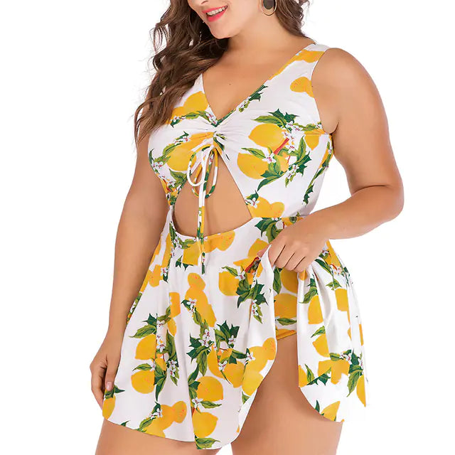 Plus Size One Piece SwimSuit