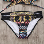 Strappy Halter Bandage Bikini.