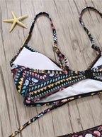 Strappy Halter Bandage Bikini.