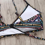 Strappy Halter Bandage Bikini.