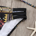 Strappy Halter Bandage Bikini.