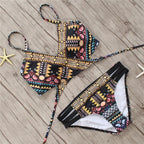 Strappy Halter Bandage Bikini.