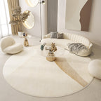Japanese Minimalist Living Room Printed Carpet