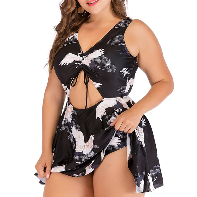 Plus Size One Piece SwimSuit