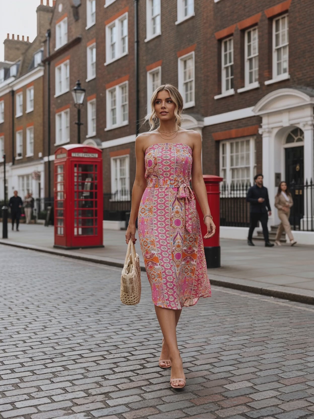 Summer Bohemian Strapless Maxi Dress