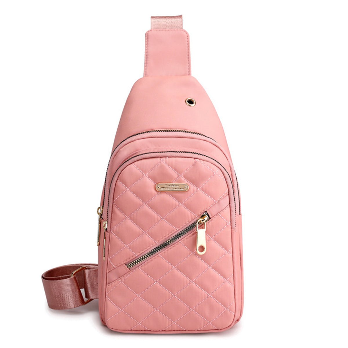 Women's Shoulder Sling Bag - Nylon Adjustable Strap Crossbody Purse
