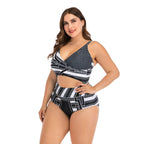 Plus Size Halter Push-Up Bikini Set