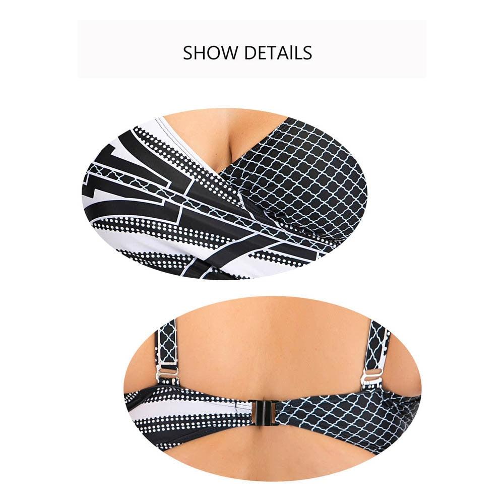 Plus Size Halter Push-Up Bikini Set