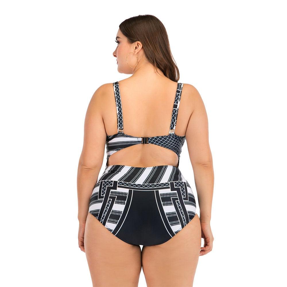 Plus Size Halter Push-Up Bikini Set